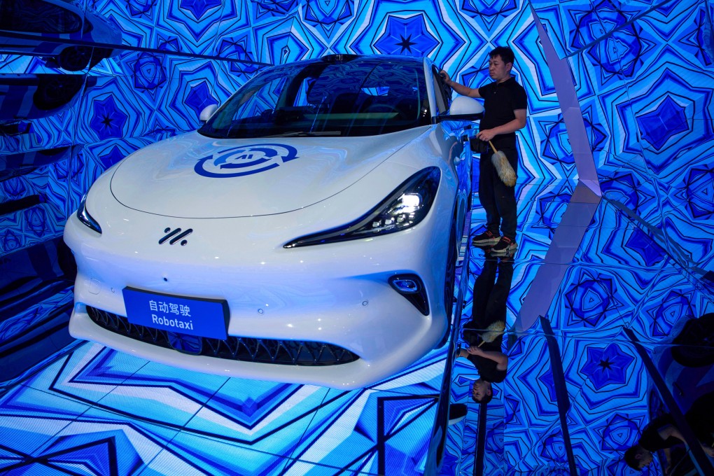 Automotive solution provider Momenta, which produced this robotaxi model, has gained regulatory approval from Beijing to list in Hong Kong. Photo: AP