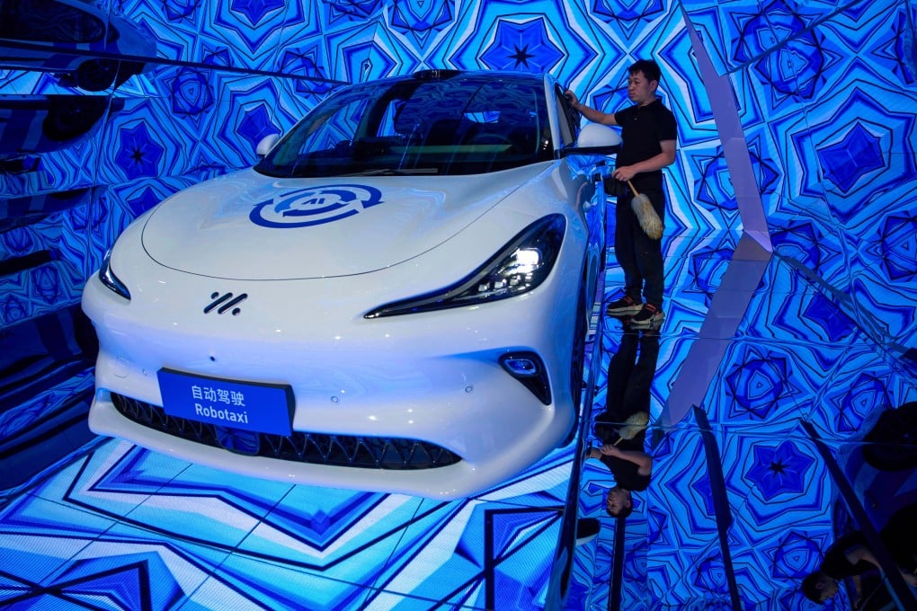 Automotive solution provider Momenta, which produced this robotaxi model, has gained regulatory approval from Beijing to list in Hong Kong. Photo: AP