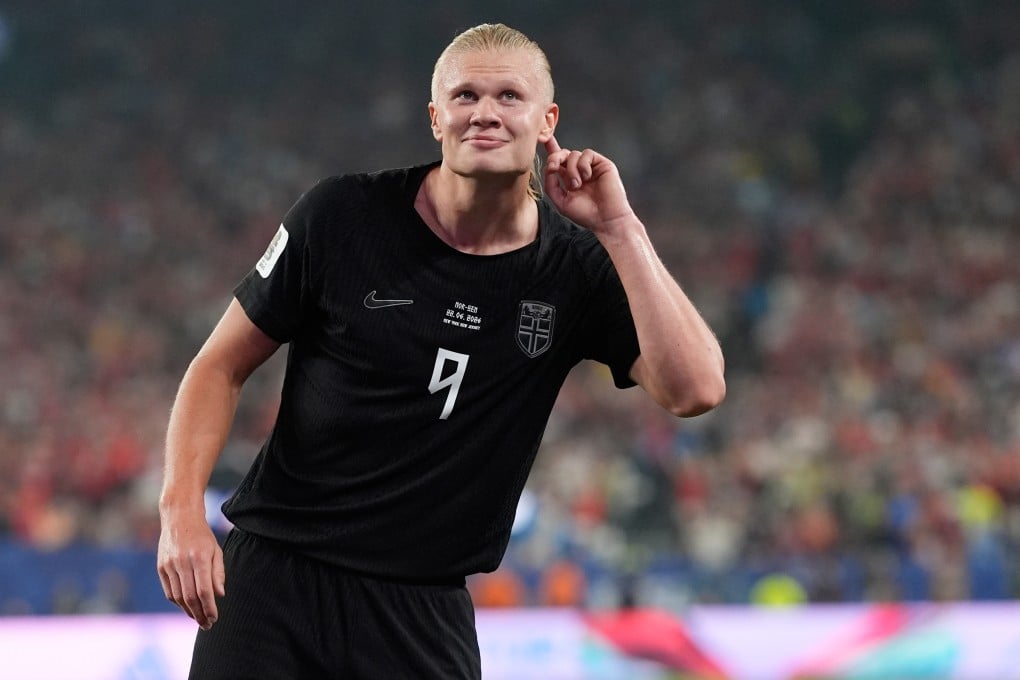 Erling Haaland scored twice in his side’s 3-2 win over Senegal. Photo: AP