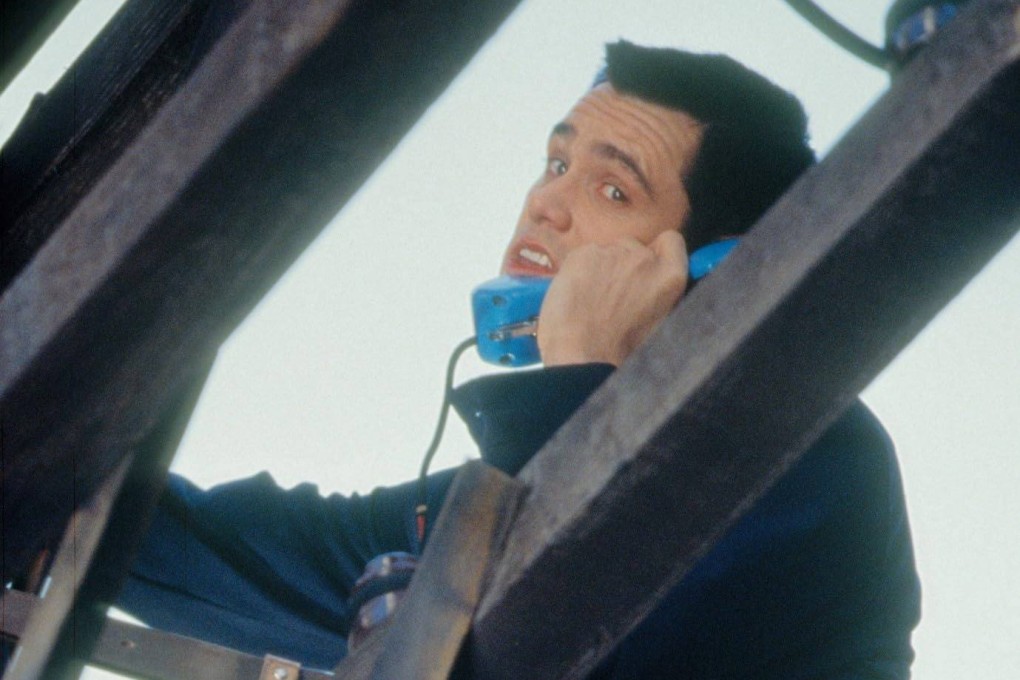 Jim Carrey in a still from The Cable Guy. The 1996 dark comedy, directed by Ben Stiller, saw Carrey gamble his mainstream appeal by playing a crazed cable company employee. Although considered a box-office bomb at the time, the film paved the way for Carrey to pursue more complex roles later in his career. Photo: Columbia Pictures