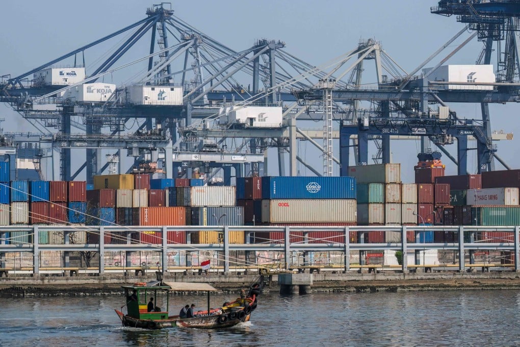 A container terminal at the Tanjung Priok port in Jakarta. Photo: AFP