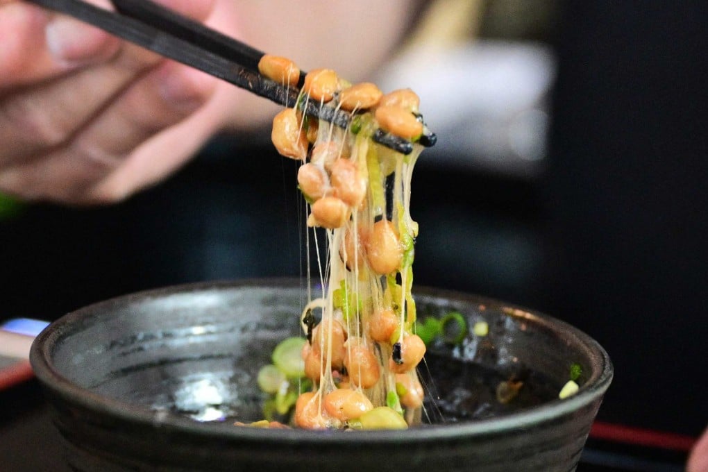 Natto is infused with bacteria beneficial for digestive health. Japan’s exports of the fermented beans tripled from 2017 to 2025, with China and the United States topping the list of destinations. Photo: AFP