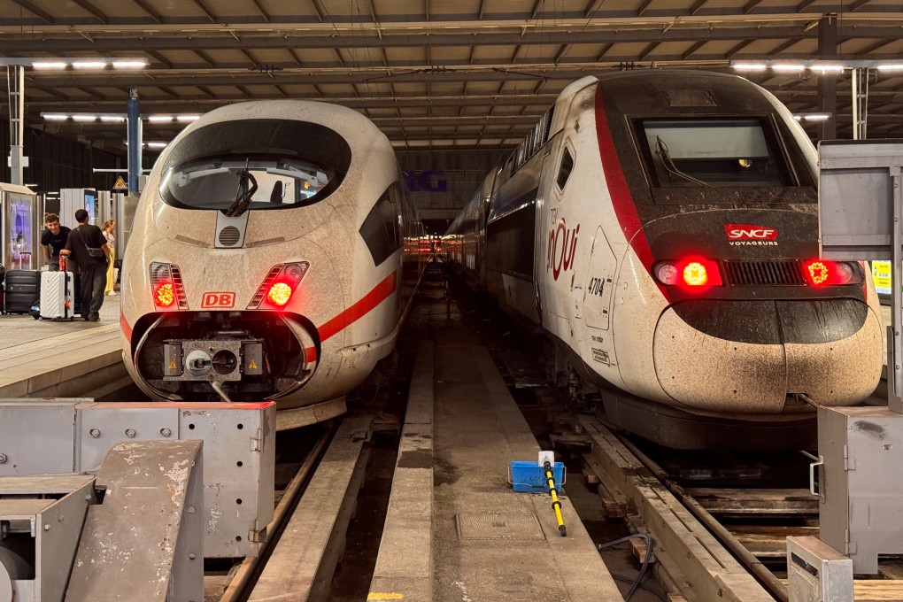 Trains at the main station in Munich, Germany on Tuesday. Photo: Reuters