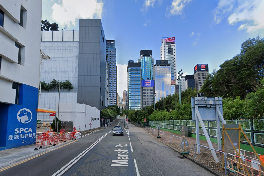 Police stopped a car during a routine traffic enforcement operation on Marsh Road in Wan Chai and found the driver was a minor. Photo: Google