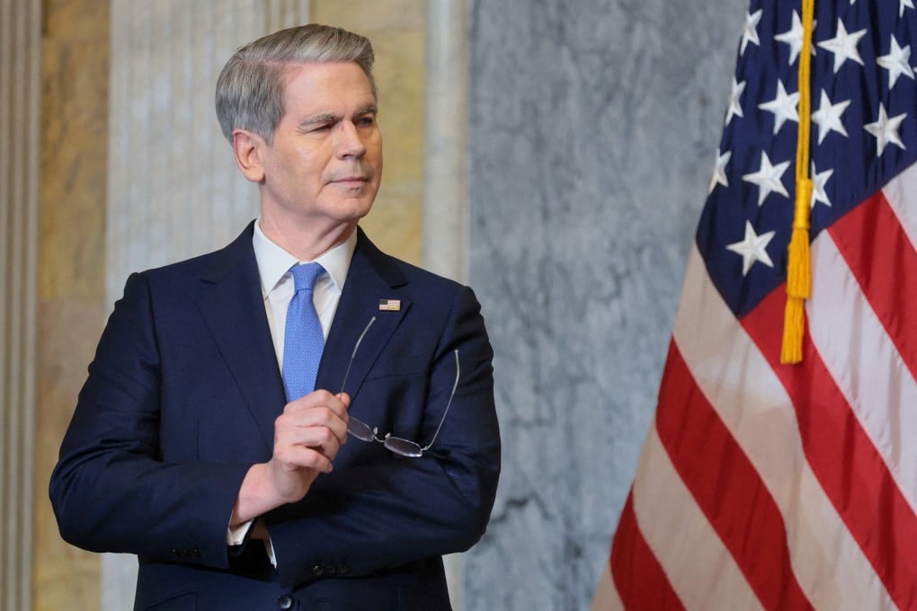 Treasury Secretary Scott Bessent emphasised that the US had to stay ahead on AI technology. Photo: Reuters