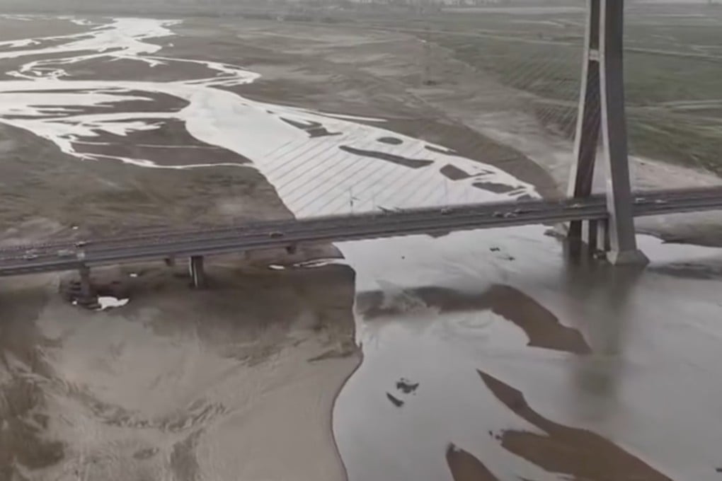 Two major flood events have occurred along the margins of the Taklamakan Desert in northwestern China since the beginning of June. Photo: CCTV