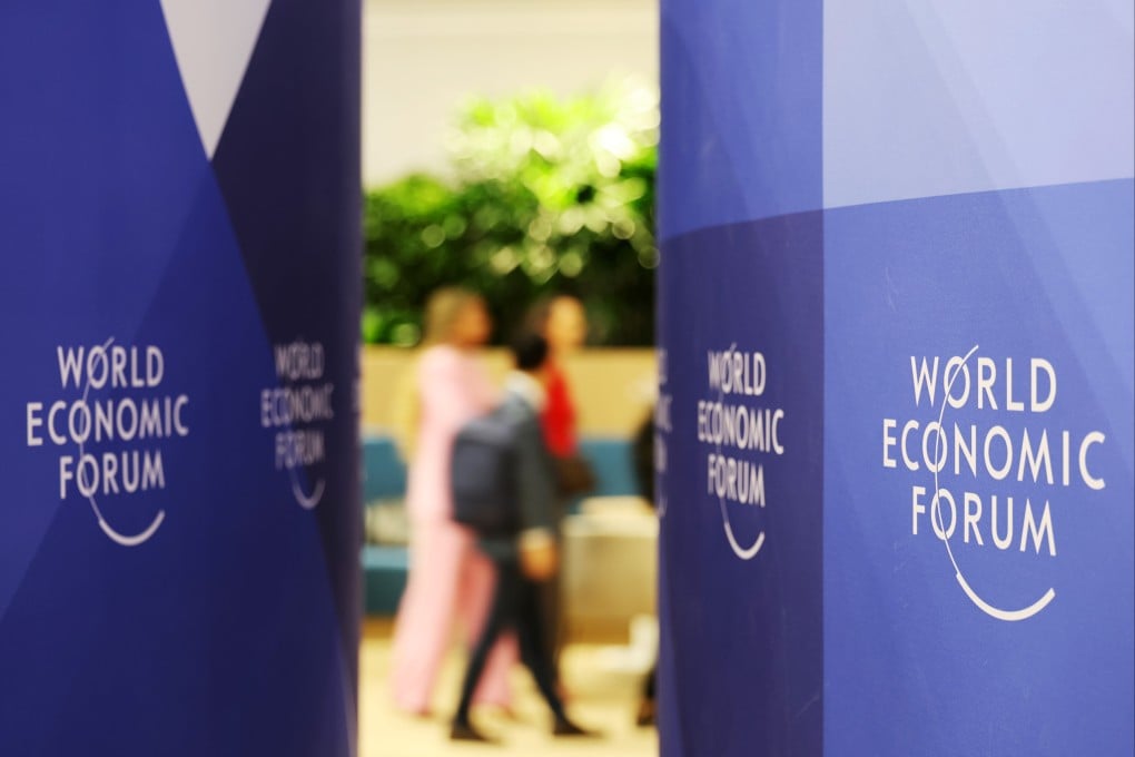 Signage seen at the 2026 Summer Davos forum in Dalian, China. Photo: Xinhua