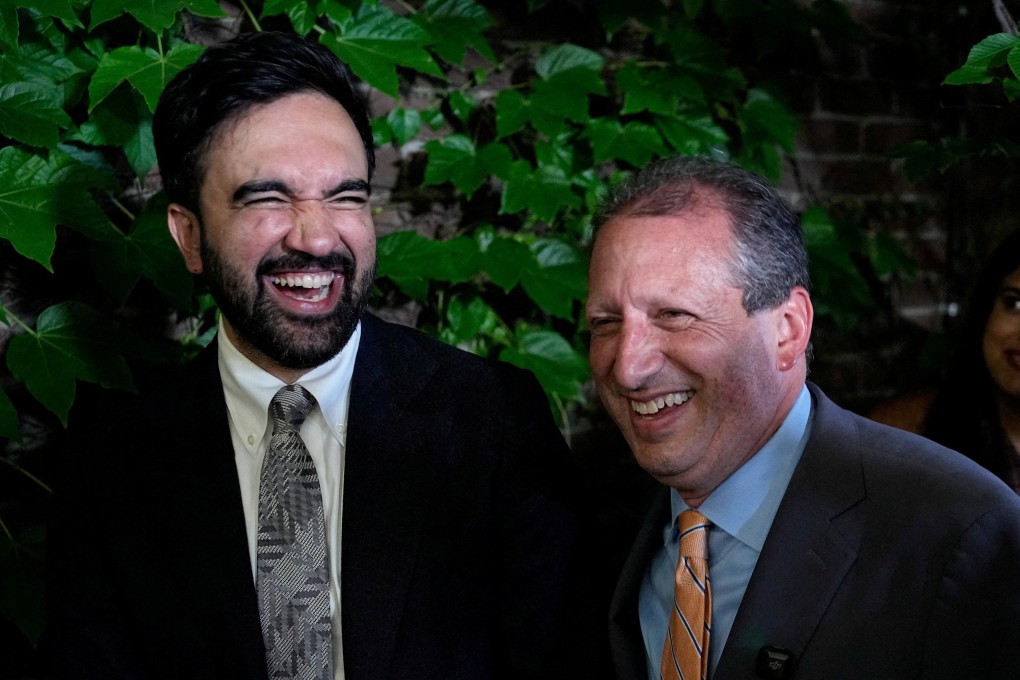 New York City Mayor Zohran Mamdani and former city comptroller Brad Lander, who has unseated incumbent Dan Goldman. Photo: Reuters