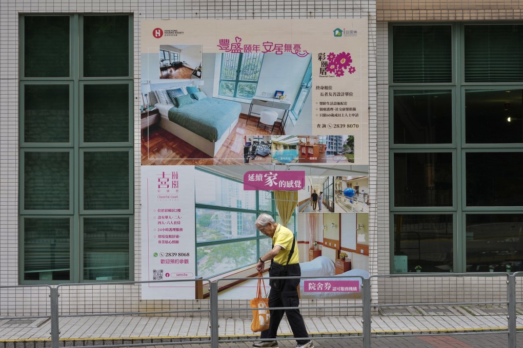 An elderly man walks along a street in Kowloon Bay on May 11. Photo: Karma Lo