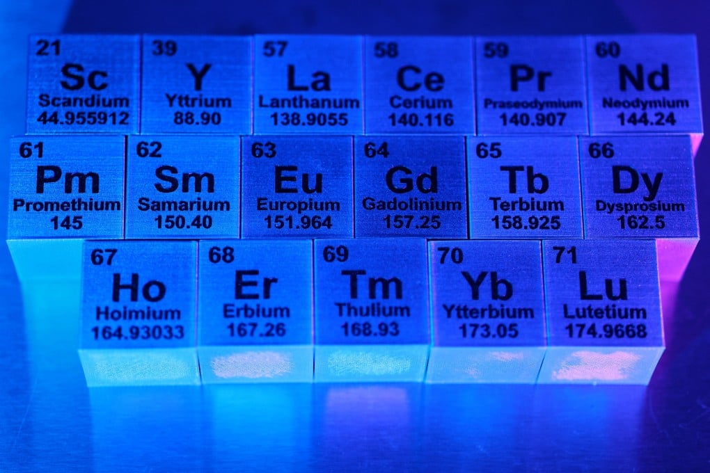 Blocks with symbols and atomic numbers of rare earth elements, in this illustration taken on January 21. Photo: Reuters