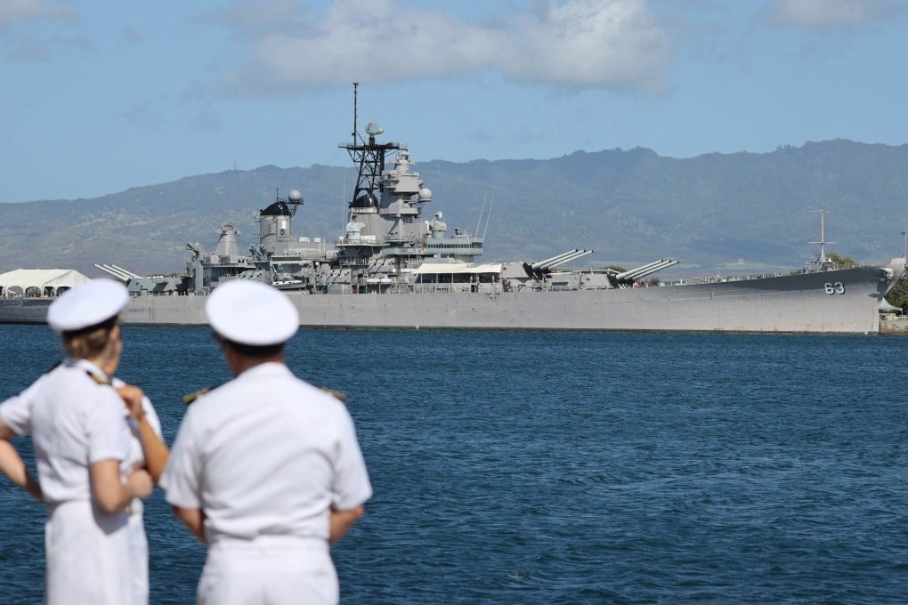 US Navy personnel await the start of a US Indo-Pacific Command (INDOPACOM) change of command ceremony in Honolulu, Hawaii, in 2024. Photo: AFP