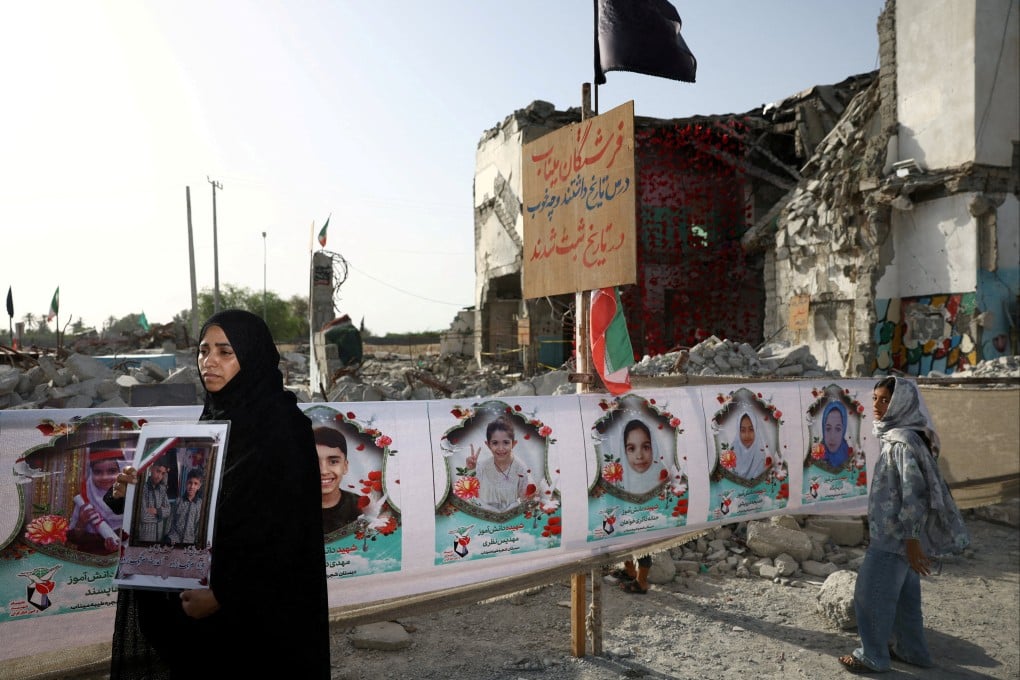 Raheleh, an Iranian woman who lost two of her children in Minab school strike on February 28. Photo: West Asia News Agency via Reuters