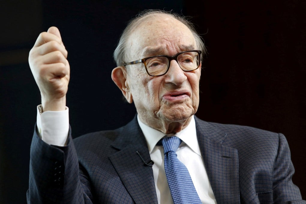 Former US Federal Reserve chair Alan Greenspan speaks at a Brookings Institution forum in Washington in 2015. Photo: Reuters