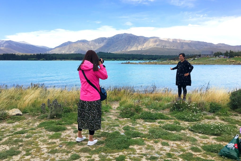 Chinese tourists at Lake Tekapo, New Zealand. Photo: Francine Chen