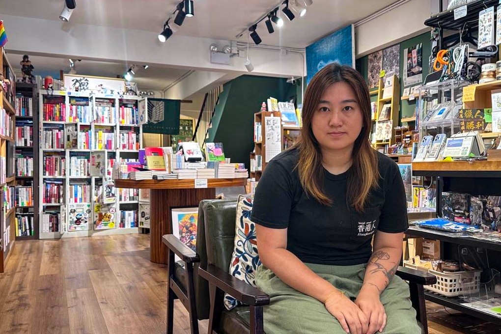 Leticia Wong owns Hunter Bookstore in Sham Shui Po. Photo: Natalie Wong
