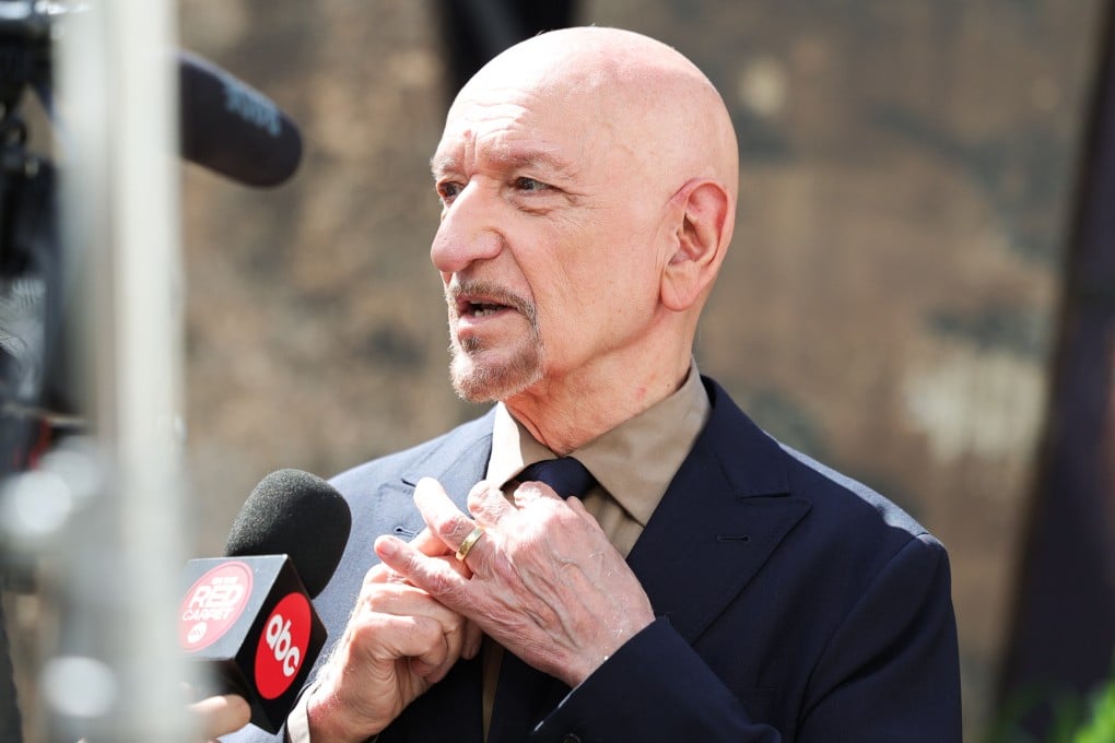 Ben Kingsley is interviewed at a screening of Disney+’s Wonder Man at the Television Academy in Los Angeles on June 7, 2026. Photo: TNS