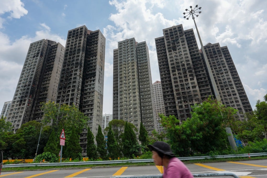 The Tai Po fire destroyed seven of Wang Fuk Court’s eight towers last November, killing 168 people and displacing about 5,000 other. Photo: Jelly Tse