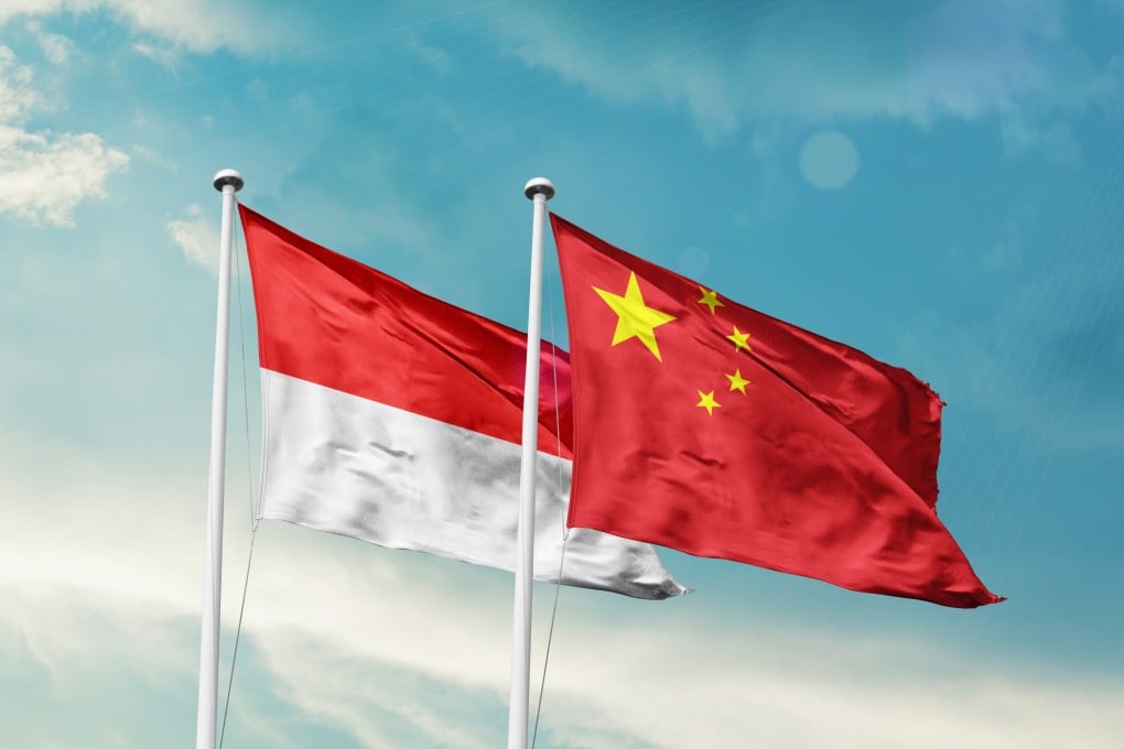 Indonesia and China flags. Photo: Shutterstock