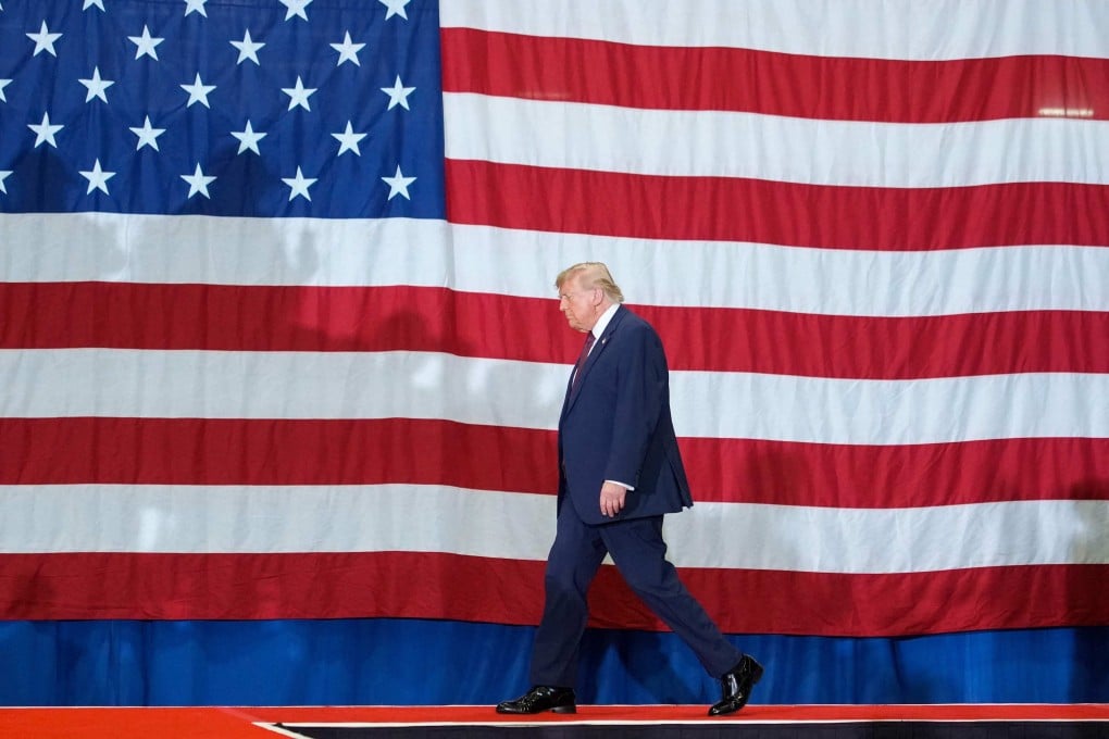US President Donald Trump arrives to deliver a speech at the Mack Trucks Lehigh Valley Operations facility in Macungie, Pennsylvania, on June 23. Photo: Getty Images via AFP