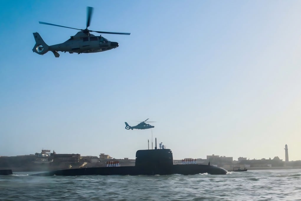 PNS Hangor, the first submarine of the Chinese-built Hangor class, arrives in Karachi, Pakistan on June 11. Photo: X/DGPRPakNavy