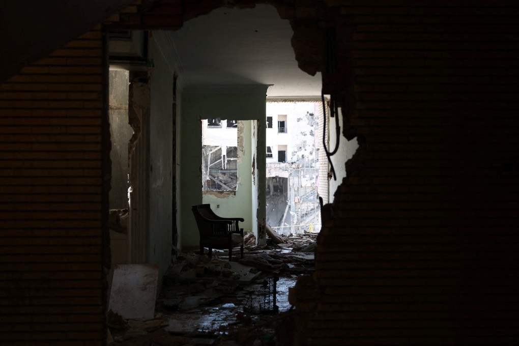 A residential building that was damaged in a US-Israeli strike earlier this year is seen in Tehran, Iran, on June 7. Photo: West Asia News Agency/Reuters