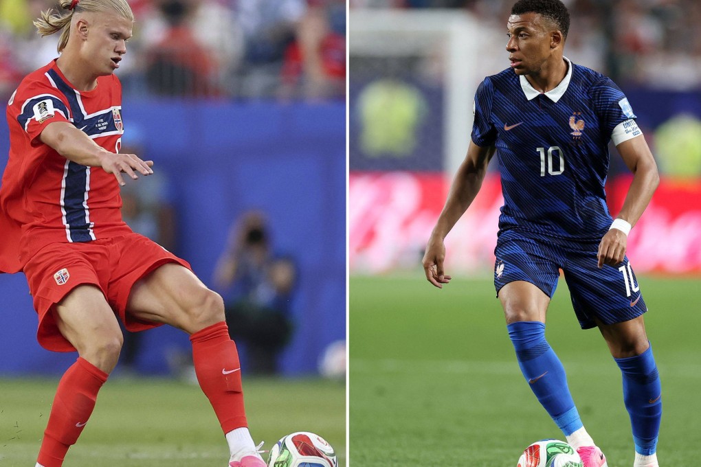 Norway’s Erling Haaland (left) will face France’s Kylian Mbappe in Foxborough on Friday, with both one goal behind leading scorer Lionel Messi of Argentina, who has scored five. Photo: AFP