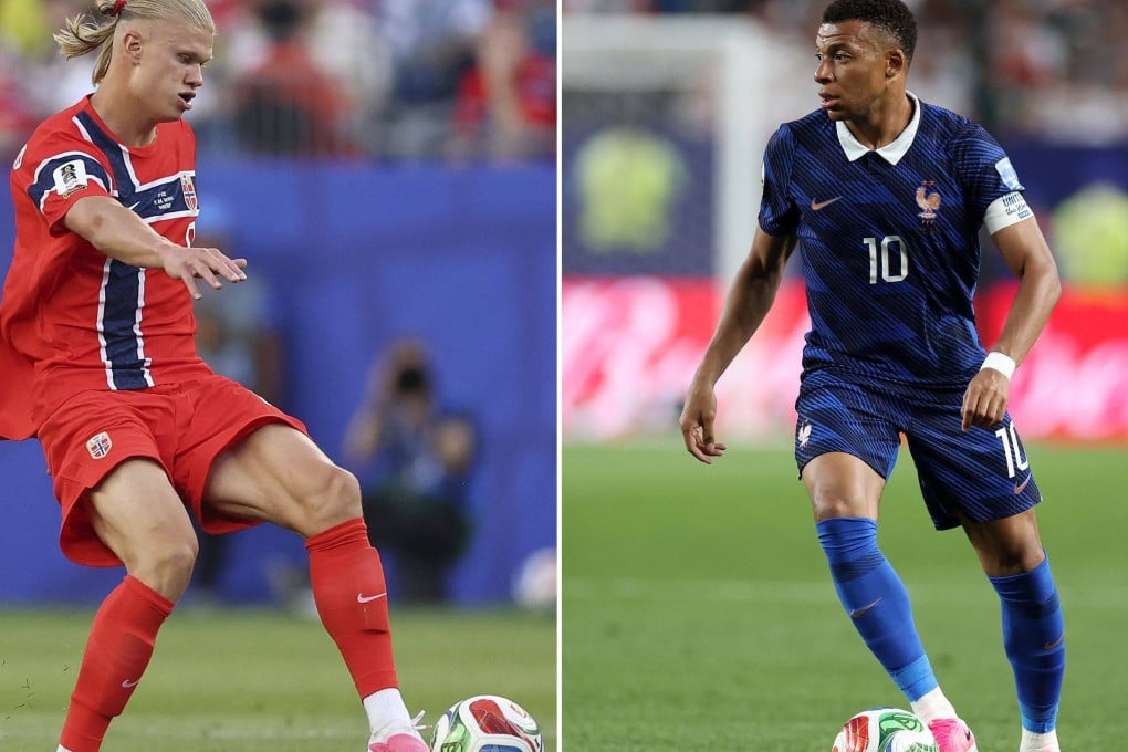 Norway’s Erling Haaland (left) will face France’s Kylian Mbappe in Foxborough on Friday, with both one goal behind leading scorer Lionel Messi of Argentina, who has scored five. Photo: AFP
