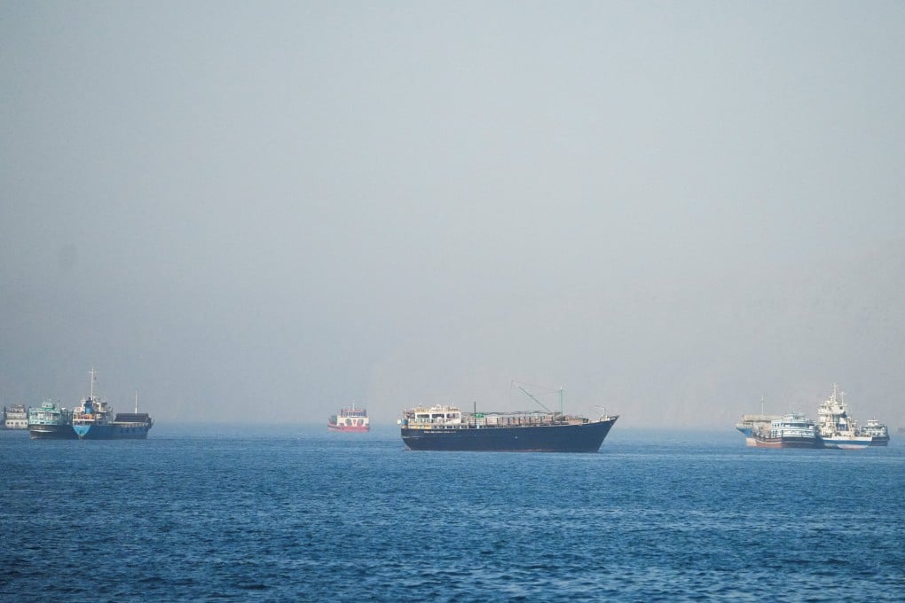Vessels are seen in the Strait of Hormuz on June 1. Photo: Reuters