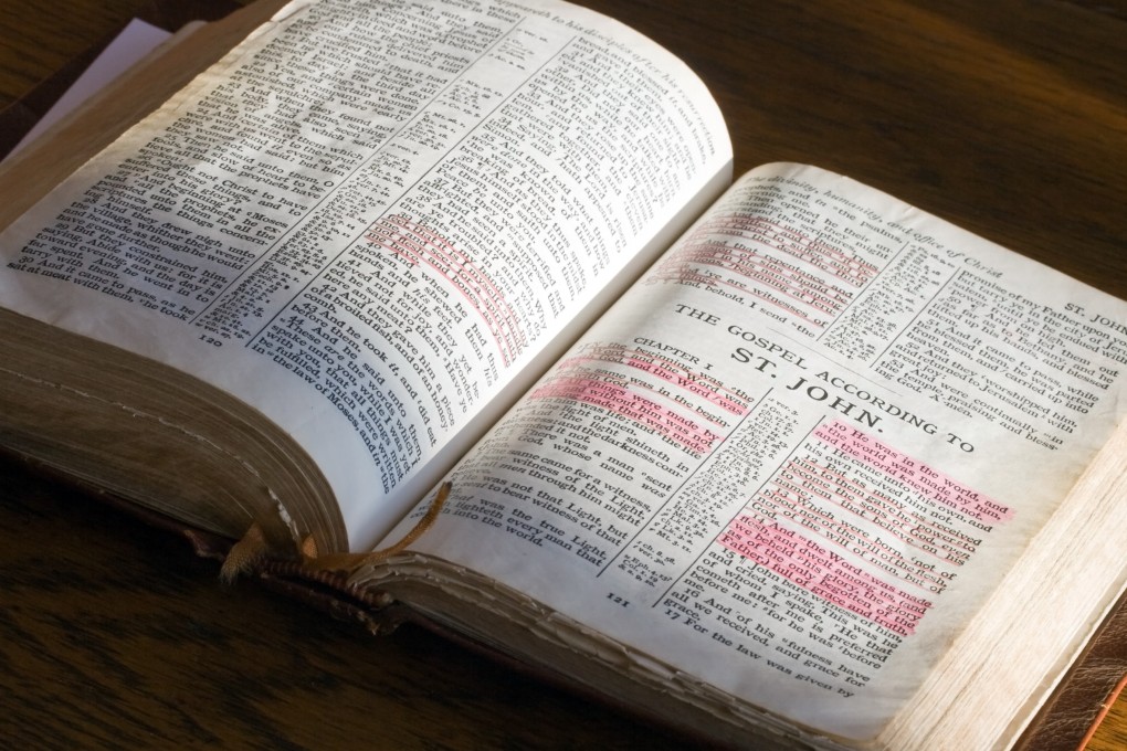 A King James version of the Holy Bible opened up to the Gospel of John. Photo illustration: TNS