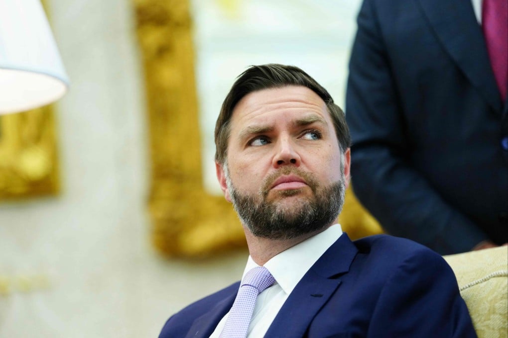 US Vice President JD Vance attends a meeting between President Donald Trump and Nato Secretary General Mark Rutte in the Oval Office of the White House in Washington, DC, on Wednesday. Photo: AFP