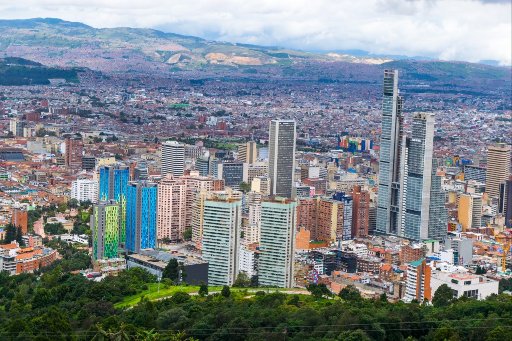 A view of Bogota, Colombia. Matthew Ashley Foster-Smith is alleged to have caused the death of 36-year-old Natalia Villalba in an apartment in the Chico neighbourhood of Bogota, Colombia, on June 18, local authorities said. Photo: Shutterstock