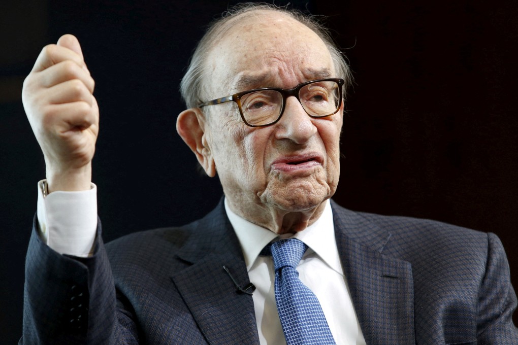 Former US Federal Reserve Chair Alan Greenspan speaks at a Brookings Institution forum on “Achieving Strong Economic Growth” in Washington, April 8, 2015. Photo: Reuters