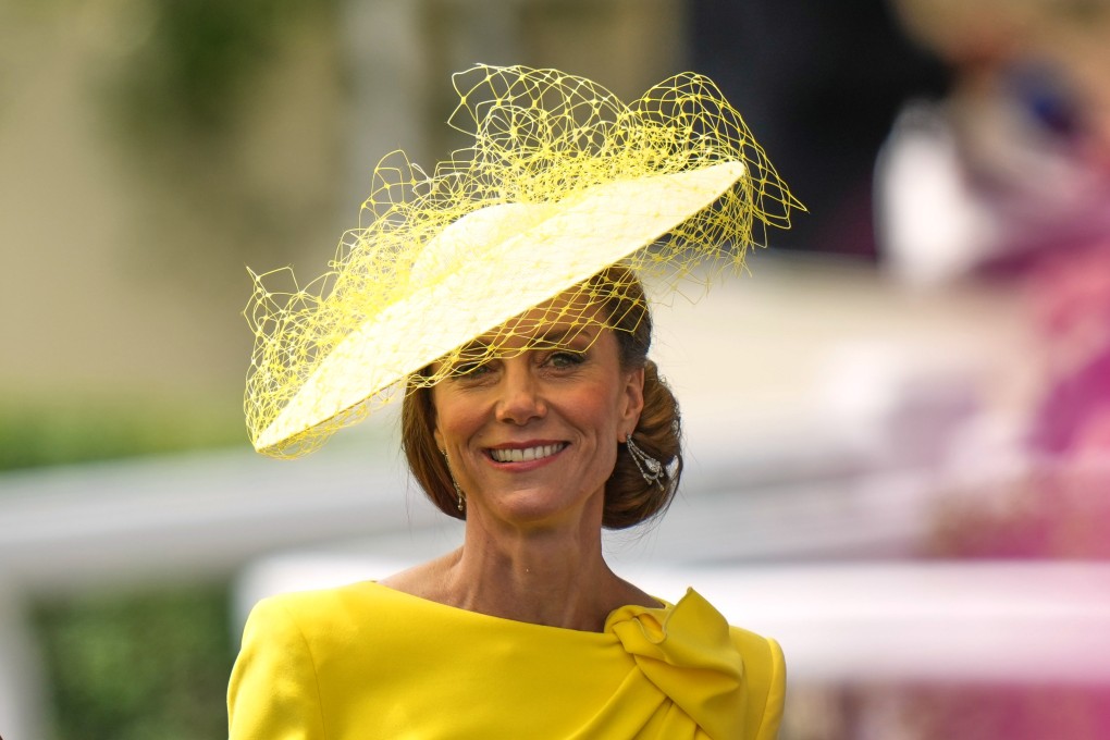 Britain’s Kate, Princess of Wales at the Royal Ascot horse race on June 17.  On Sunday, the princess said she had completed the UK’s Three Peaks Challenge to raise money for a cancer charity. Photo: AP