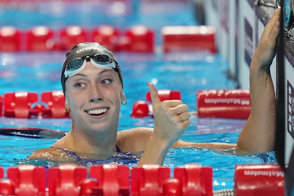 Gretchen Walsh, who won the 100m butterfly at the World Aquatics Championships in Singapore last July, bettered the world record for the event last month. Photo: Xinhua