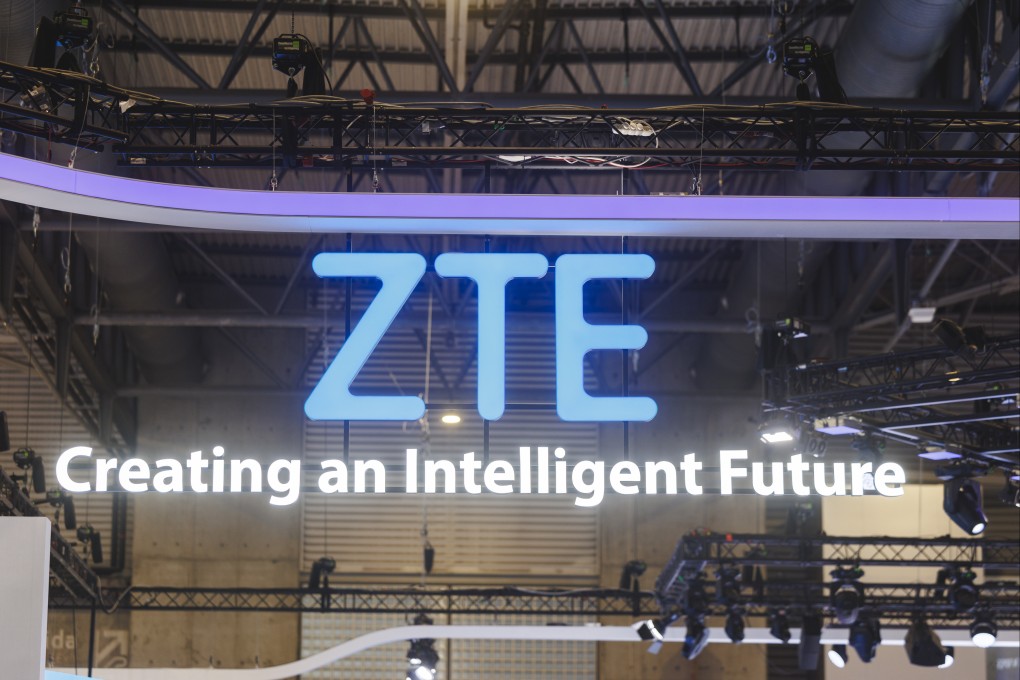 An illuminated ZTE logo is seen at the company’s booth at the Mobile World Congress 2026 in Barcelona, Spain Photo: Getty Images