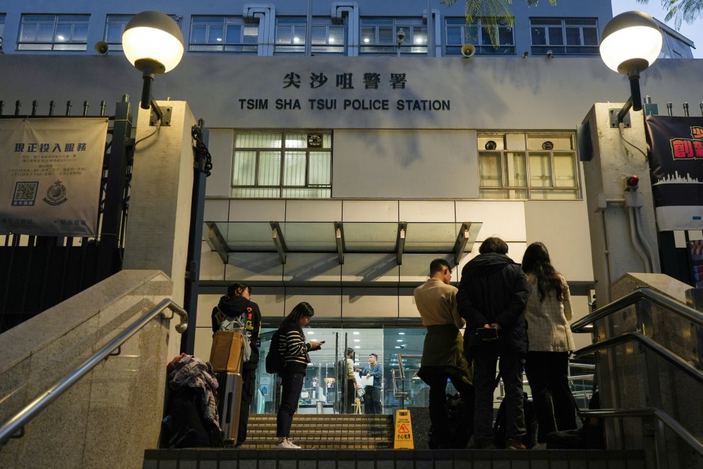 Ko Chun-chung attempted to seize a gun from a colleague inside Tsim Sha Tsui Police Station while he was detained. Photo: Eugene Lee