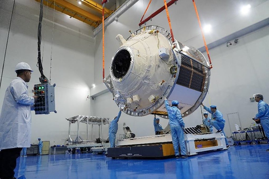 China’s prototype Qingzhou experimental cargo spacecraft and two small satellites were launched on March 30. Photo: CAS Innovation Academy for Microsatellites