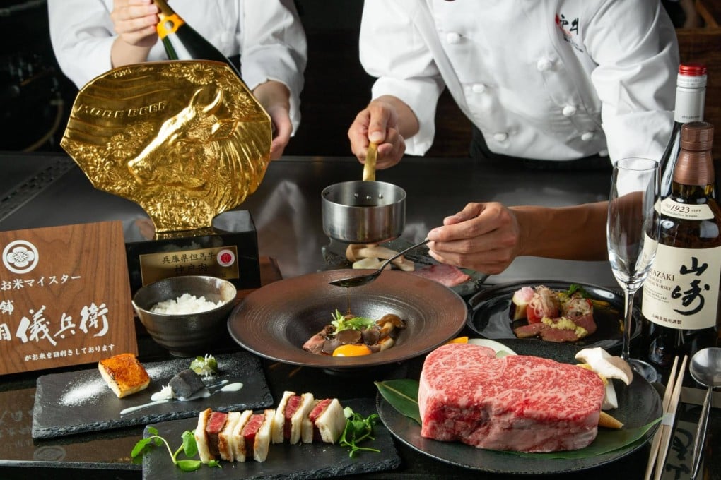 Ksshokichi chefs prepare a Kobe beef meal. Photo: Kisshokichi