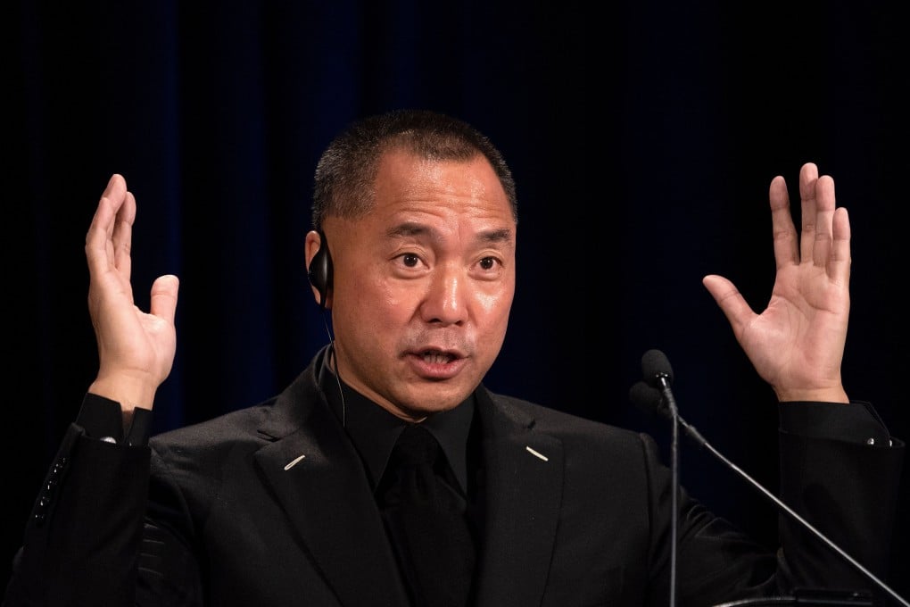 Fugitive Chinese billionaire Guo Wengui in New York in 2018. Photo: AFP / Getty Images / TNS