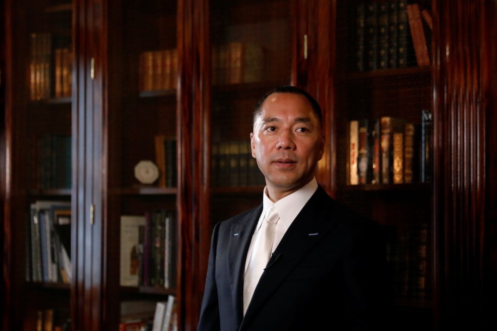 Billionaire businessman Guo Wengui has been sentenced for leading what US prosecutors described as a complex conspiracy to defraud thousands of his online followers. Photo: Reuters