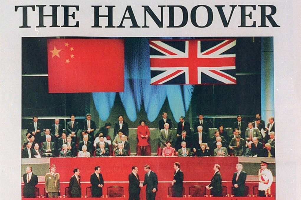The front page of the South China Morning Post July 1, 1997. Photo: SCMP