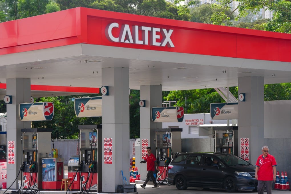 A Hong Kong petrol station operated by Caltex. Thailand’s Bangchak will retain the brand after buying Chevron’s local business in a HK$2.1 billion deal as part of its regional expansion strategy. Photo: Sam Tsang