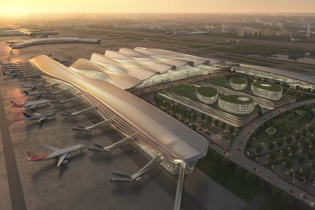 An artist's rendering of the new Terminal 2 at Shenzhen Baoan Airport, a facility that handled 66 million passengers in 2025. Photo: Handout