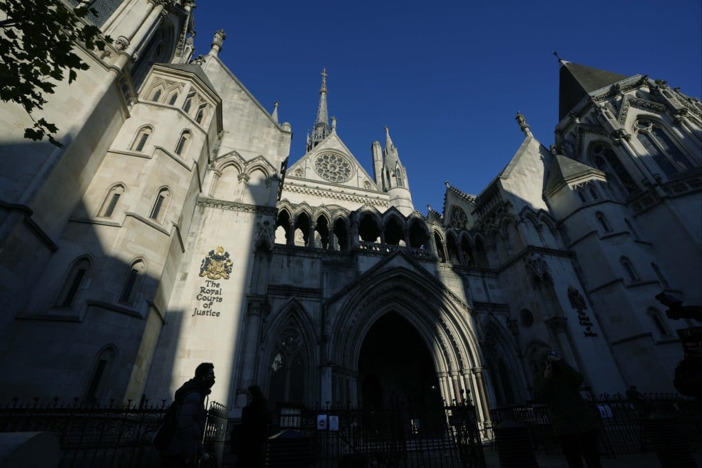 A view of the Royal Courts of Justice in London in December 2021. Photo: AP