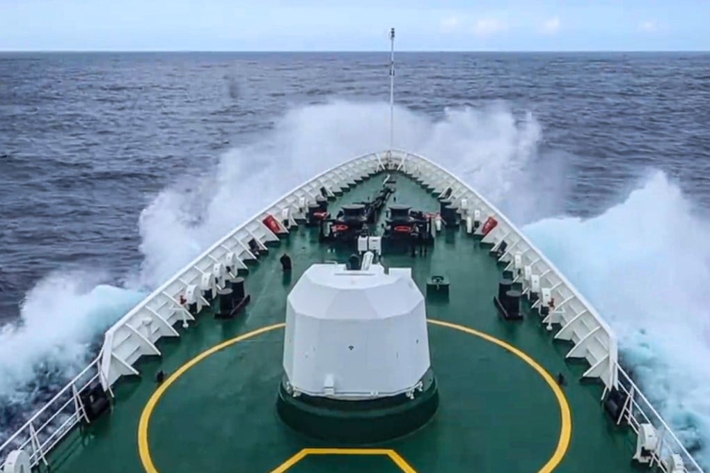 The Chinese coastguard conducted what it described as a law enforcement patrol in waters east of Taiwan after Japan and the Philippines agreed to hold maritime border talks. Photo: CCTV