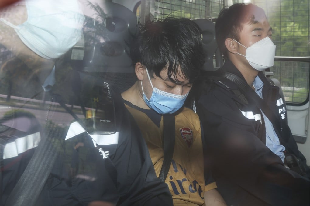 Ng Ka-sing (centre) was arrested in 2022. Photo: Yik Yeung-man