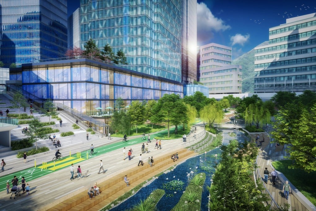 An artists impression of the Hung Shui Kiu/Ha Tsuen new development area, part of Hong Kong’s Northern Metropolis. Photo: handout