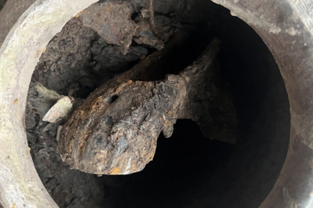 Archaeologists in Zhejiang have discovered a 2,800-year-old horse head sealed inside a pottery vessel at an Eastern Zhou dynasty ritual site. Photo: National Cultural Heritage Administration
