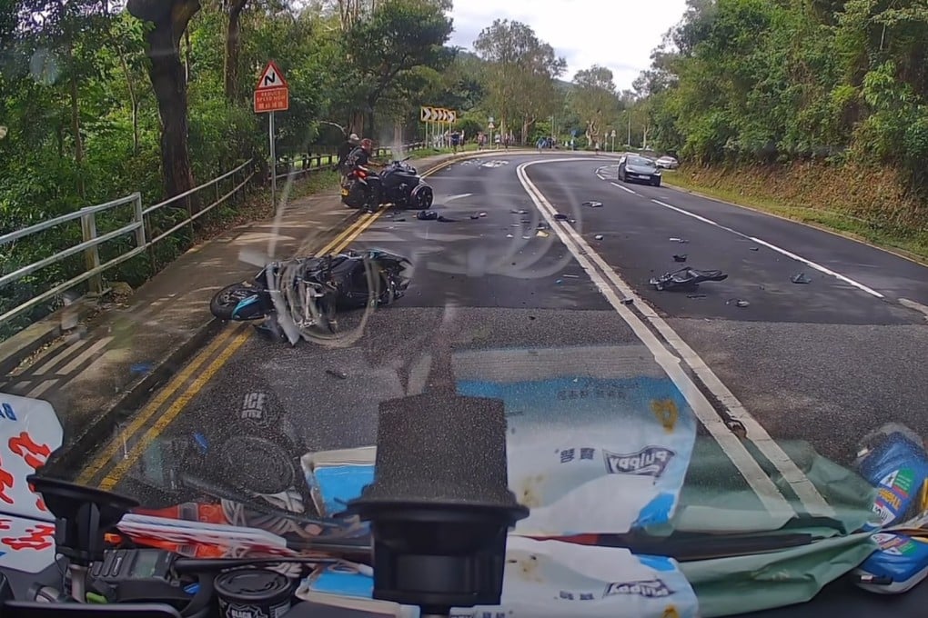 The section of Tai Po Road where the crash occurred has three lanes and a speed limit of 70 km/h. Photo: Handout