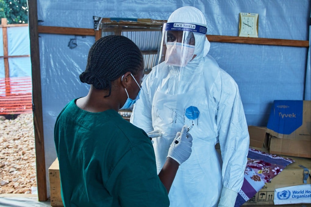 Health workers in Bunia, eastern Congo, where Ebola clinical trials are scheduled to take place. Photo: AP